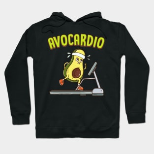 Avocardio Avocado Cardio Pun Running Exercise Gym Hoodie